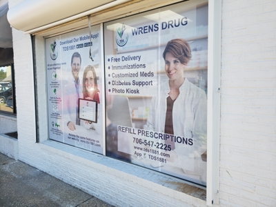 Wrens Drug Window Graphics Photo
